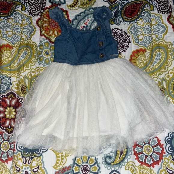 Calvin Klein | Denim & Tulle Dress size 4T [D-35] - Picture 1 of 4